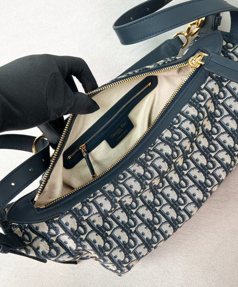 Christian Dior Small D-Journey Bag Dark Blue